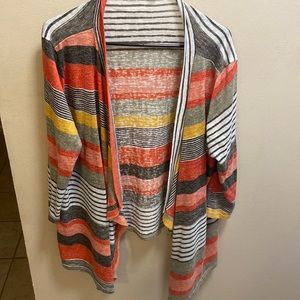 3/4 sleeve open sweater